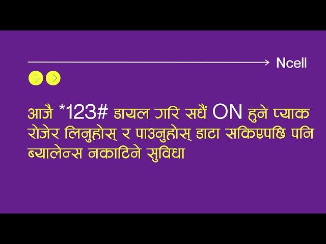 Ncell Sadhain ON: All-in-One Packs for Data, Calls & SMS (#Nepal)