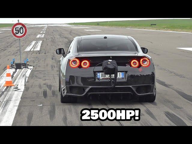 2500HP Nissan GT-R R35 BoostLogic ALPHA 24x VIS KOSOVA 0-382 KM/H  ONBOARD & ACCELERATIONS!