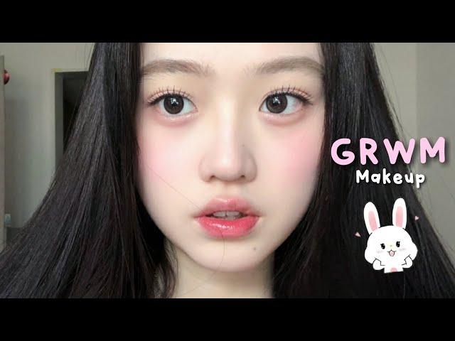 Teenage Makeup Routine | GRWM (High school makeup) vlog by -金今