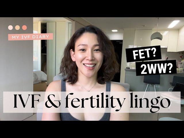 IVF, TTC, infertility language.. What do all these acronyms & words mean? #IVF #TTC #infertility