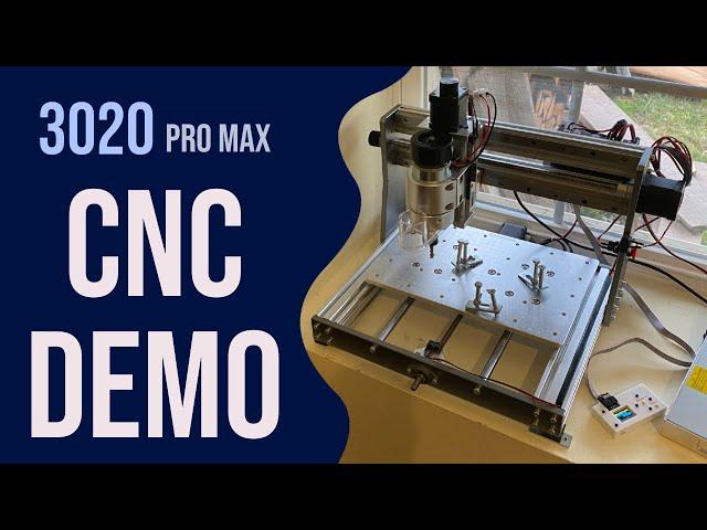 3020 CNC Demonstration Review - (Sainsmart 3020 Pro Max)