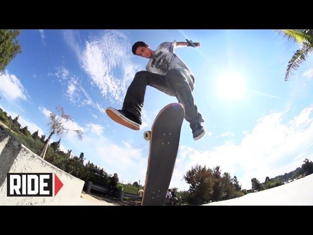 Christian Flores Skateboarding in Slow Motion - Fakie Frontside Bigspin Late Flip