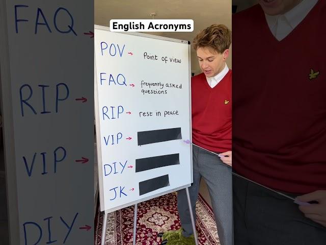 Acronyms in English #englishlesson #englishteacher #learnenglish #englishtips #ingles #英語 #esl