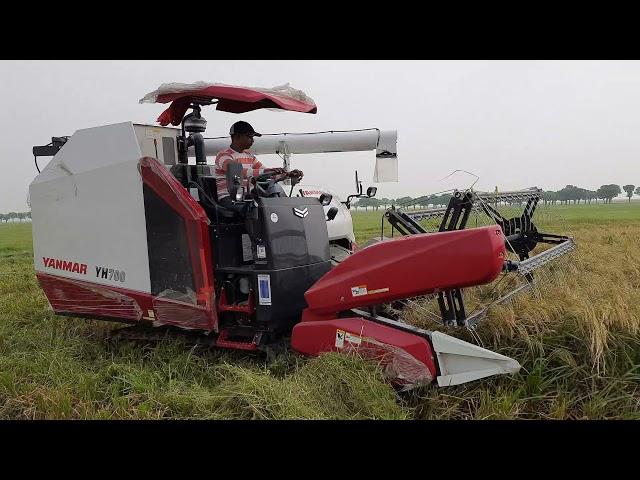 Yanmar YH 700 Full Feed Combine Harvester - Combine Harvester Demo - Agri Tools