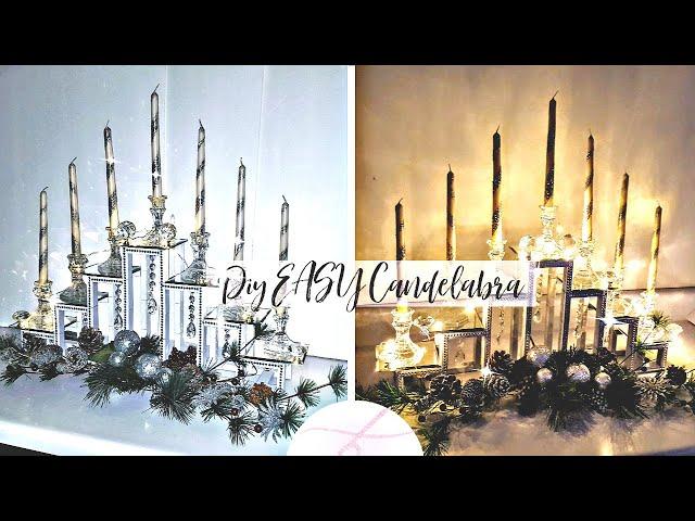 DIY Candelabra + Giveaway | Dollar Tree + items | DIY Candle Holder | DIY Room Decor | Centerpiece