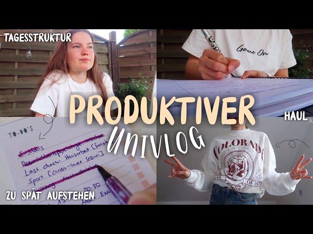 Realistischer Uni Vlog: Prüfungsphase, zu spät aufstehen, richtige Zeiteinteilung Studium