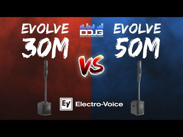 Electro-Voice EVOLVE 30M VS 50M Portable Powered Column Speakers Details and Best Uses