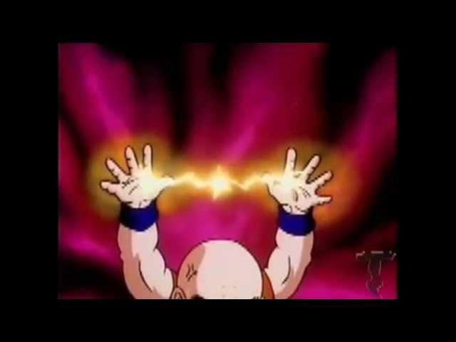 Krillin kills Saibamen