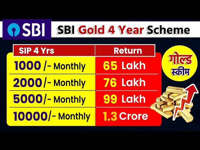 SBI gold mutual fund || SBI Best SIP Plan For 4 Years || best sbi scheme for investment