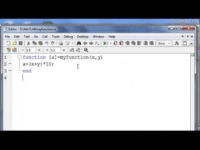 Write a function in MATLAB