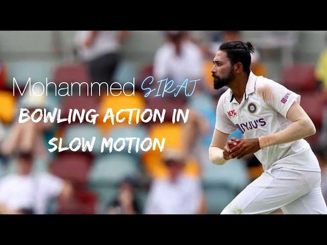 Mohammed Siraj Bowling Action | In Slow Motion | 2021 | Tarush Cricket |