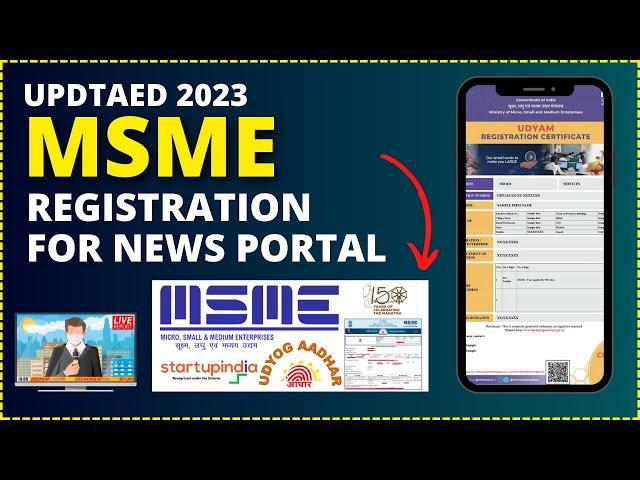 MSME UDHYAM REGISTRATION 2023 | #msmeregistration | #msme