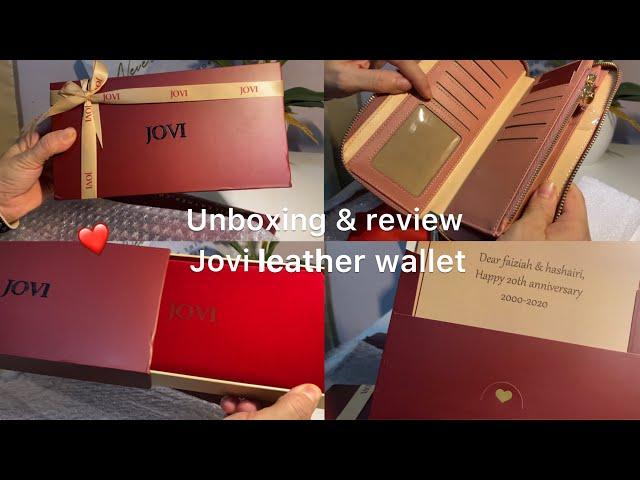 Unboxing & review Jovi leather wallet