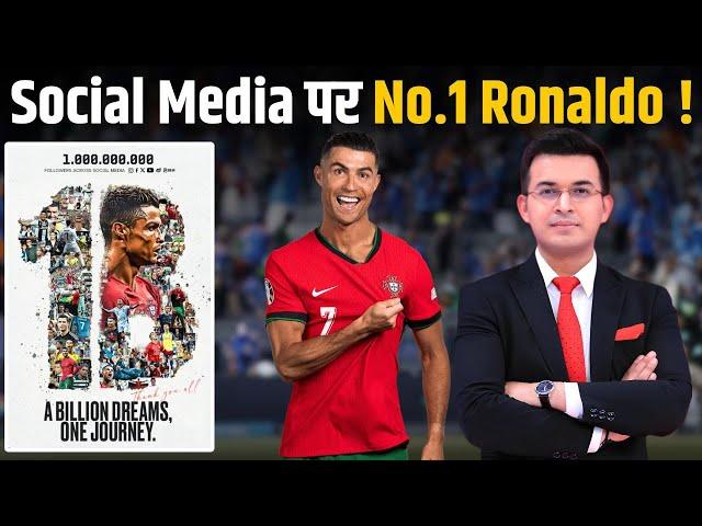 Record Alert! Cristiano Ronaldo hit 1 billion followers across all social media.