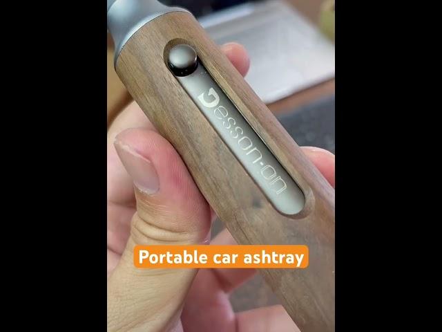 Portable car ashtray, ashtray collection and organization