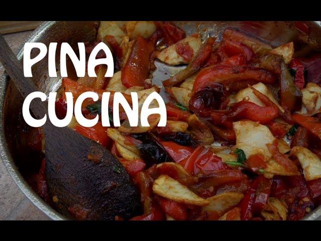 How to cook Pepe è Patate (Capsicum and Potato) - Pina Cucina Ep. 1