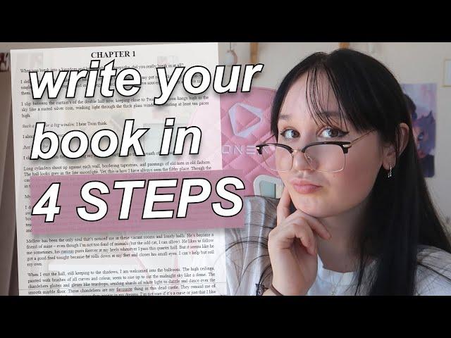 HOW TO WRITE A BOOK START TO FINISH  (my *FOOLPROOF* 4 step novel process)