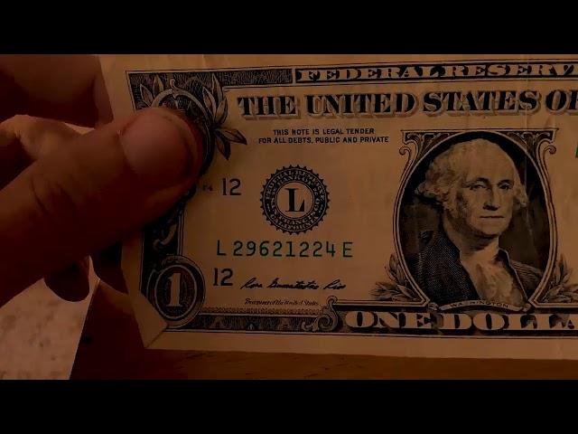 Unintentional ASMR Searching 1$ dollar bills  for rare serial numbers  - soft-spoken