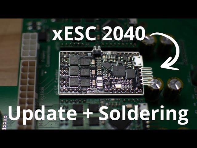 xESC 2040 Open Source Brushless (BLDC) Motor Controller Update for OpenMower with Soldering Tutorial