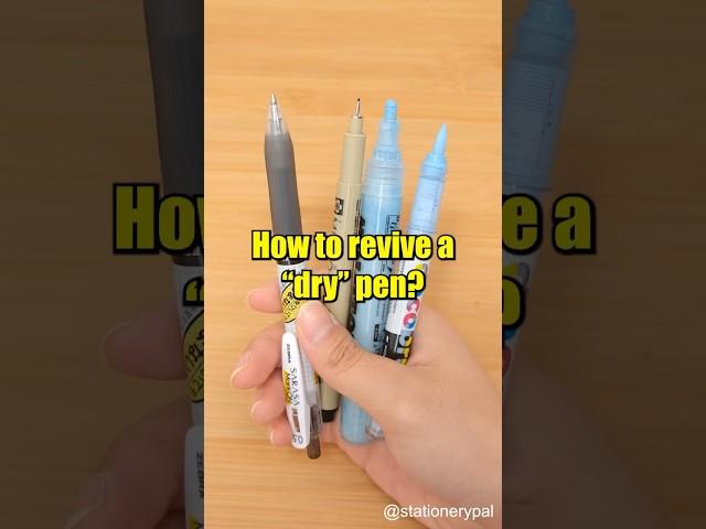 How to revive a "dry" pen? ️️️ #shorts