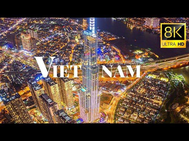 Cities of Vietnam  in 8K ULTRA HD 60 FPS Drone Video