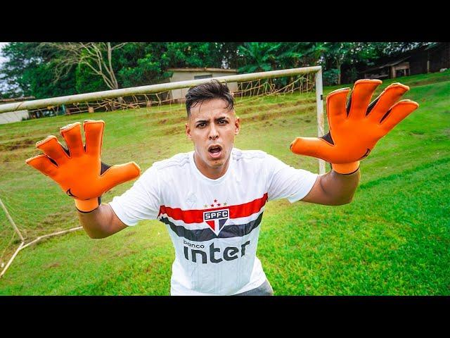 FIZ UM TESTE PARA VIRAR GOLEIRO DO MEU TIME