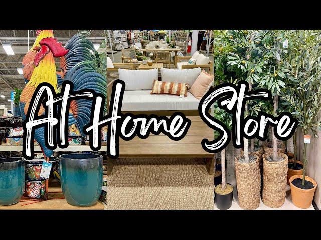 AT HOME STORE 2025 SPRING DECOR • WREATHS PATIO FURNITURE & MORE • Shop With Me