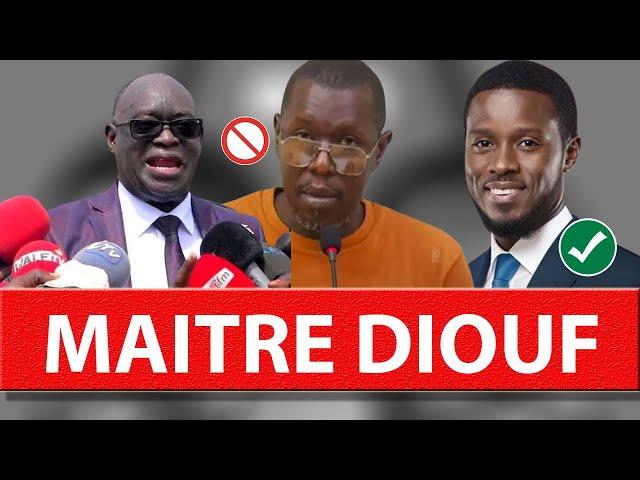  MAITRE EL HADJI DIOUF PREMIERE SORTIE APRES...BASSIROU DIOMAYE FAYE PRESIDENT...BAH DIAKHATE...