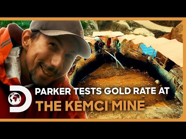 Parker Gets His Hand Dirty While Testing The Gold Rate At The Kemci Mine | Gold Rush: Parker's Trail