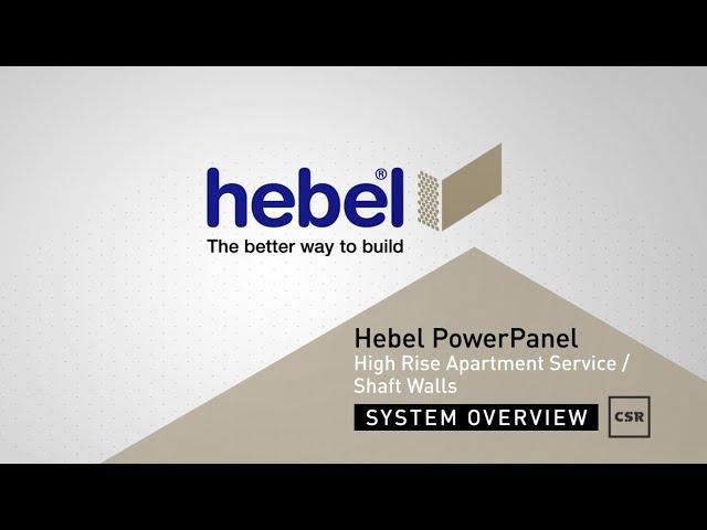 Hebel PowerPanel – High Rise Apartment Service & Shaft Walls – System Overview 2023