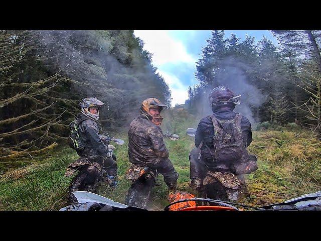 Riding A KTM 250 Through Insane Muddy Trail