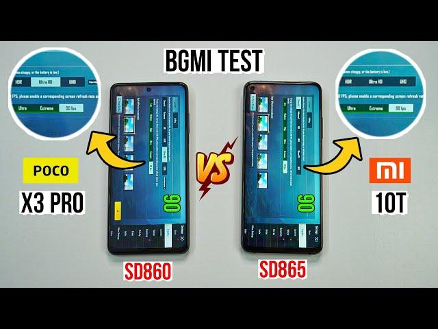 Poco X3 Pro 90FPS vs Mi 10T Pubg Test with FPS, Heating and Battery Test 