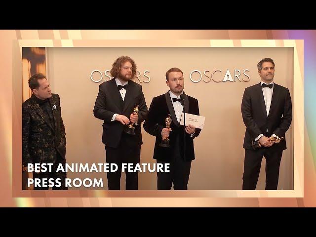 'Flow' Best Animated Feature Film Press Room Speech | 97th Oscars (2025)