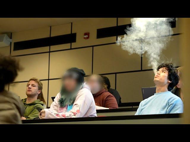 Vaping During a College Lecture!