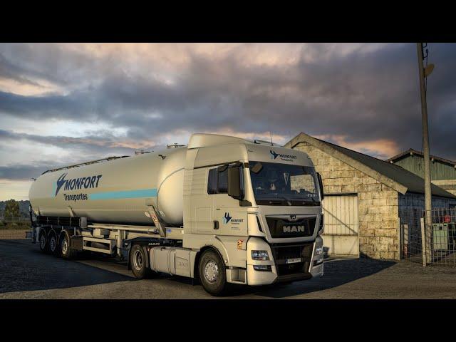 Realistic Driving Man TGX Euro 6 18.400 Euro Truck Simulator 2 POV Drive 4K 1.53+Wheel Cam