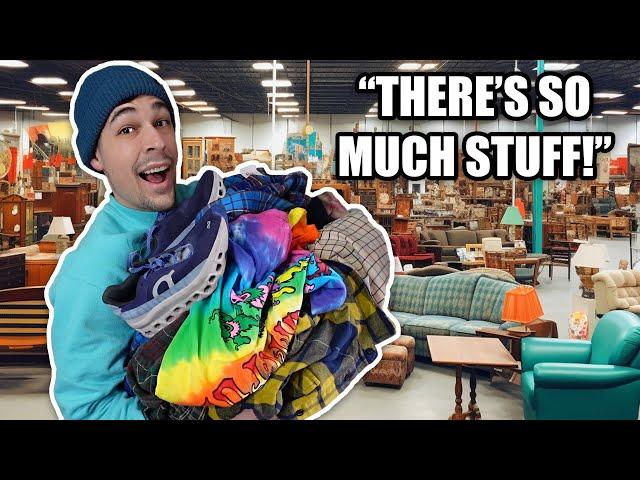 Thrifting At The LARGEST Thrift Store! (3 STORIES!)