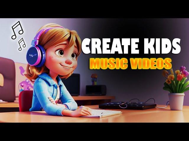 How to Create Kids Musical Videos Using AI Tools Only | Kids Faceless Music Channel