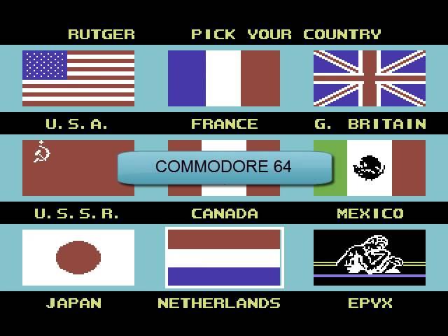 Lets Compare: Summer Games' Anthems (C64/Amiga/Atari 800/Atari ST/Amstrad)