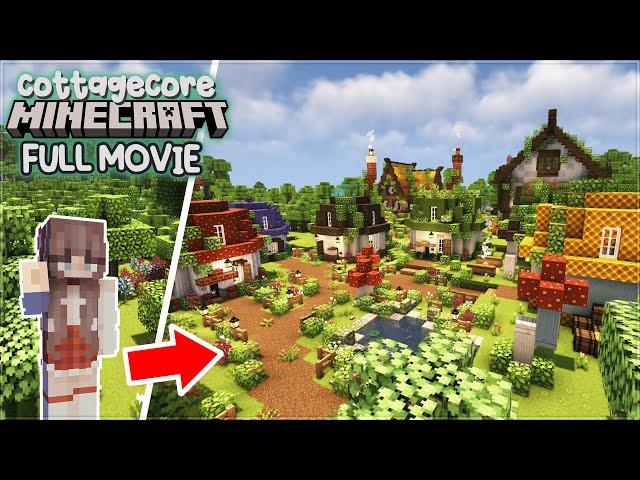 I built an entire cottagecore world in Minecraft Survival!  | FULL MINECRAFT MOVIE