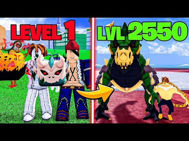 Noob To MAX LEVEL As X-DRAKE & Rob Lucci in Blox Fruits [FULL MOVIE]