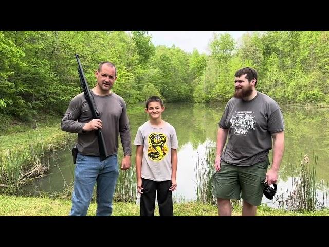 John taking care of a melon on the range with @NYPrepper and @adventures-with-catfish-john