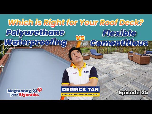 Waterproofing Roof Deck: Polyurethane vs. Flexible Cementitious