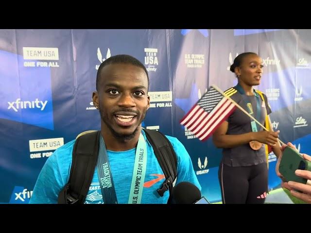 Brandon Miller after making 2024 US Olympic team in 800m