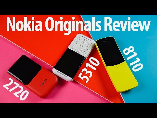 Why I love the Nokia Originals | 5310, 2720 flip, and 8110 Review