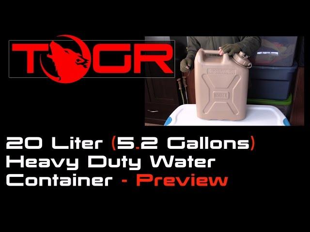 20 Liter 5.2 Gallons Heavy Duty Water Container - Preview