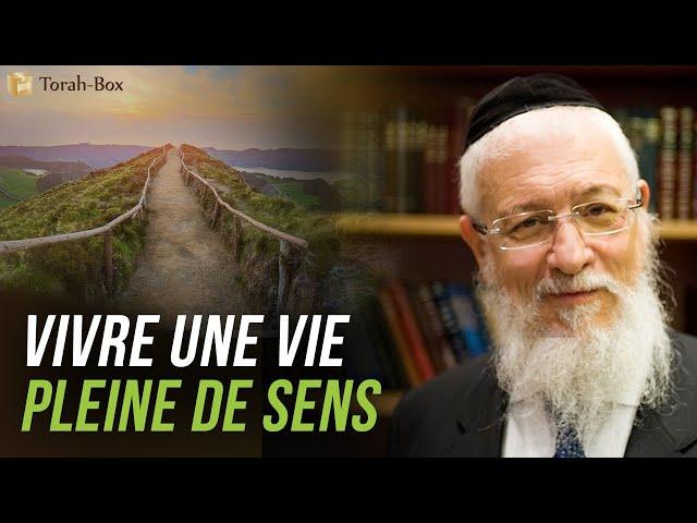 COURS DU LUNDI : "VIVRE UNE VIE PLEINE DE SENS" (GRAND-RABBIN JOSEPH-'HAÏM SITRUK)