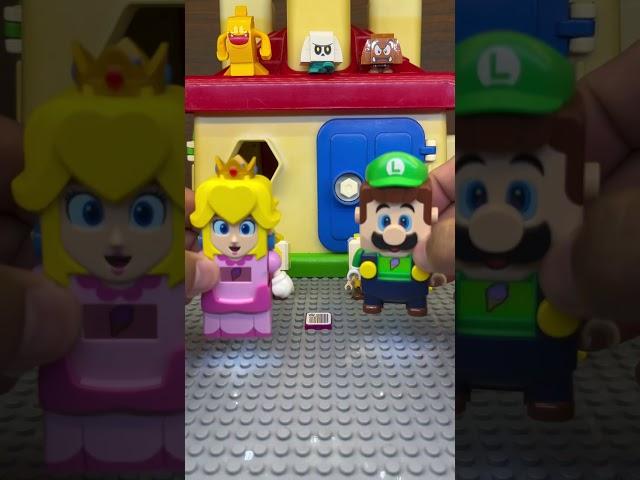 Lego Luigi and Princess Peach’s ice Cream Date #toys #supermario #shorts