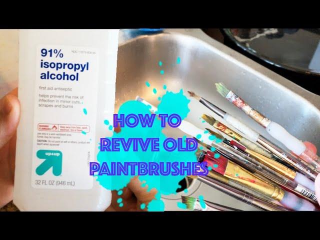 ACRYLIC PAINTING TIPS: Revive Old Paint Brushes for Acrylic and Watercolor Painting