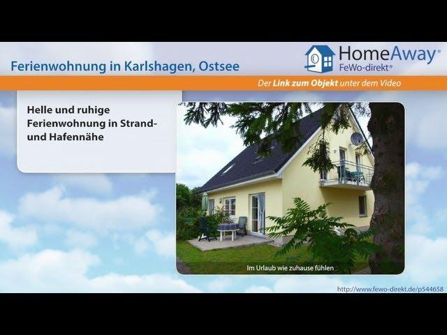 Usedom: Helle und ruhige Ferienwohnung in Strand- und Hafennähe - FeWo-direkt.de Video