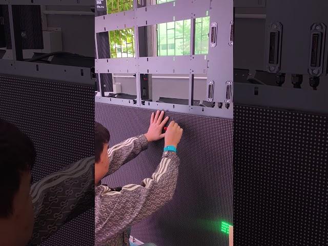 Installing an LED Module is So Easy!  #leddisplay #leddisplayscreen #ledvideowall #ledpanel #led